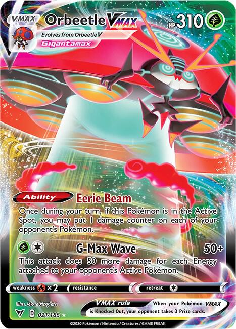 Orbeetle VMAX 021/185 — Vivid Voltage | Single Card