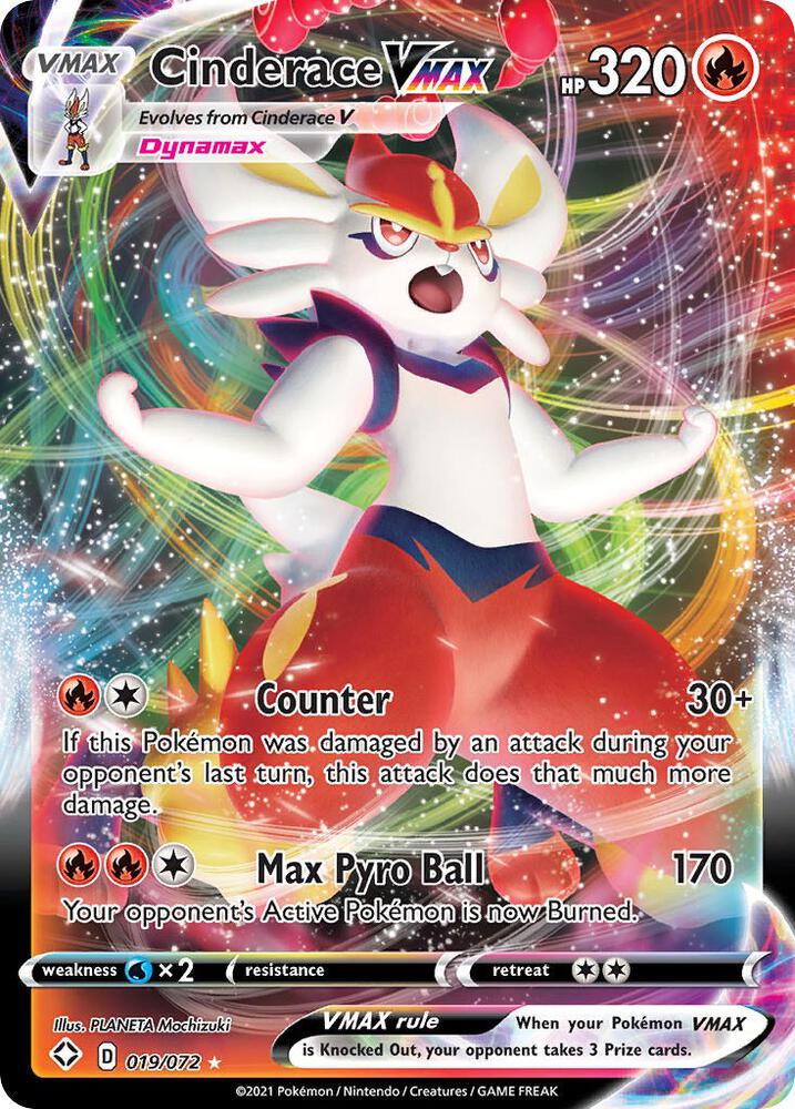 Cinderace VMAX 019/072 — Shining Fates | Single Card