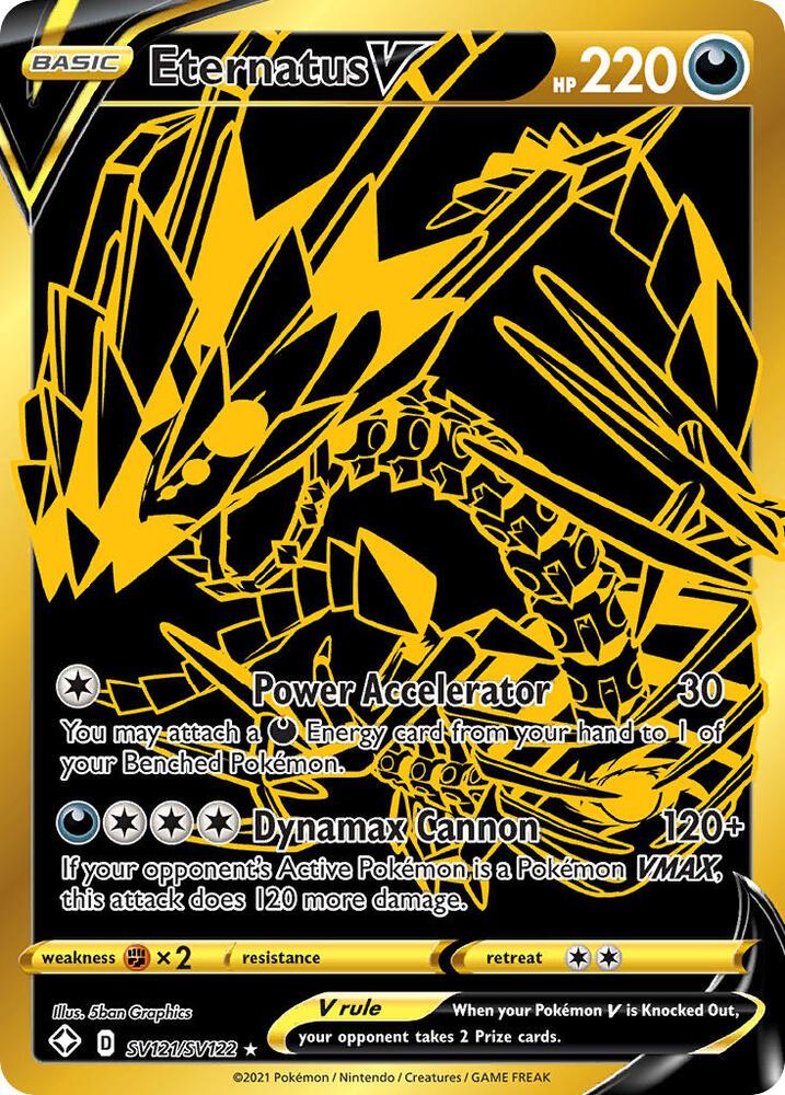 Eternatus V SV121/SV122 — Shining Fates Shiny Vault | Single Card