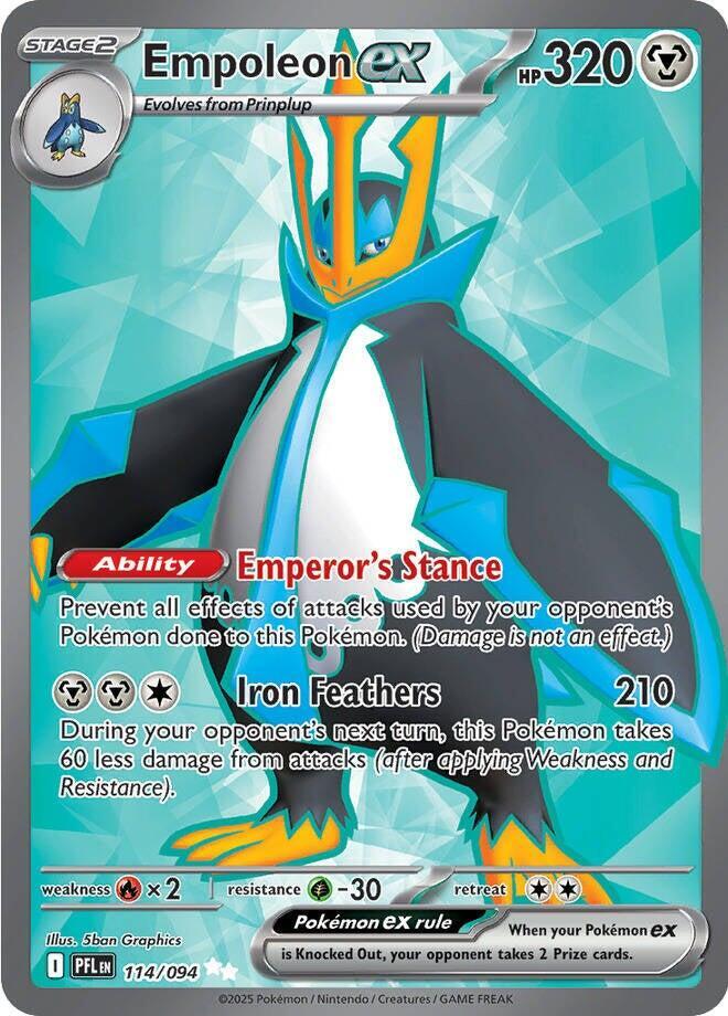 Empoleon ex 114/094 — Phantasmal Flames | Single Card