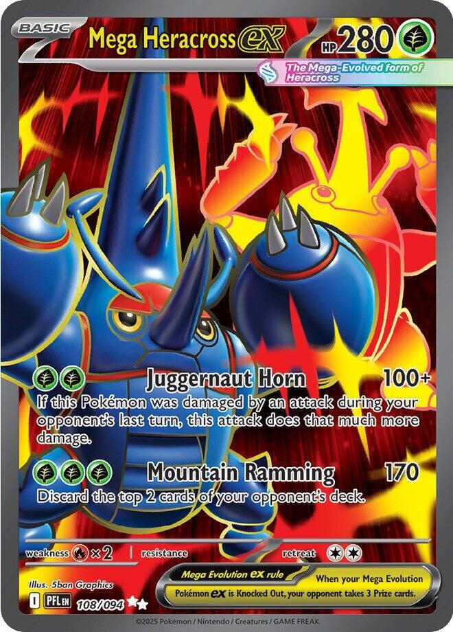 Mega Heracross ex 108/094 — Phantasmal Flames | Single Card