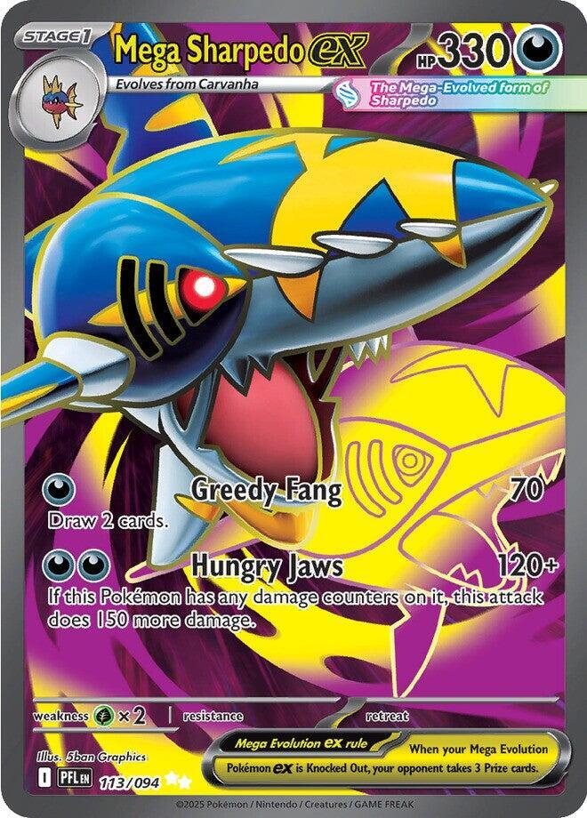 Mega Sharpedo ex 113/094 — Phantasmal Flames | Single Card